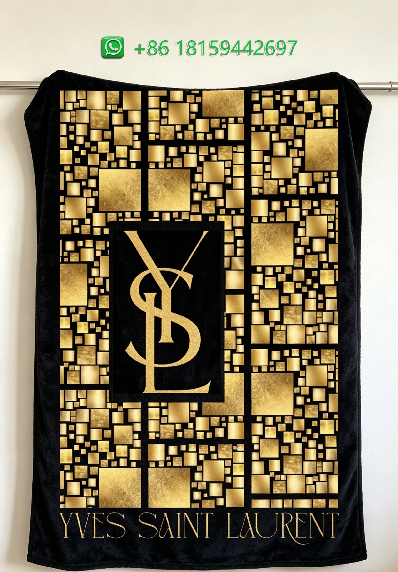 Yves Saint Laurent Throw Blankets